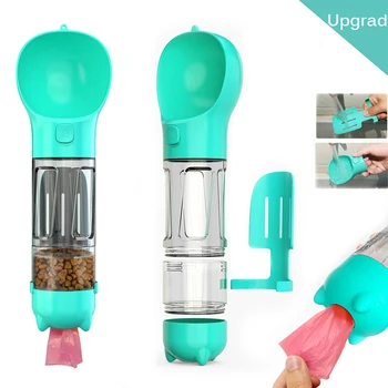 

Portable Pet Dog Water Bottle With Poop Shovel Waste Bag For Small Large Dogs Travel Puppy Cat Drinking Bowl Feeder Dispenser