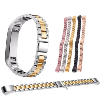 

elenxs Woman Smart Replacement Wristband Stainless Steel Watch Strap Link Band Clasp Bracelet Loop for alta