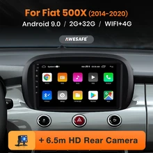 AWESAFE PX9 Radio del coche para Fiat 500X 2014 - 2020 reproductor Multimedia 2Din Android 10 Autoradio GPS navegación 4G Audio por Wifi ESTÉREO