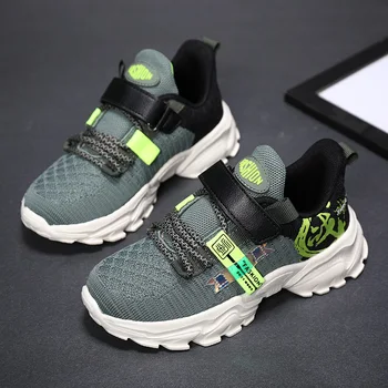 

Popular Children Casual Girls Shoes Pink Kids Brand Sneakers Breathable Walking Sneakers Girls Hook & Loop Boy Running Shoes