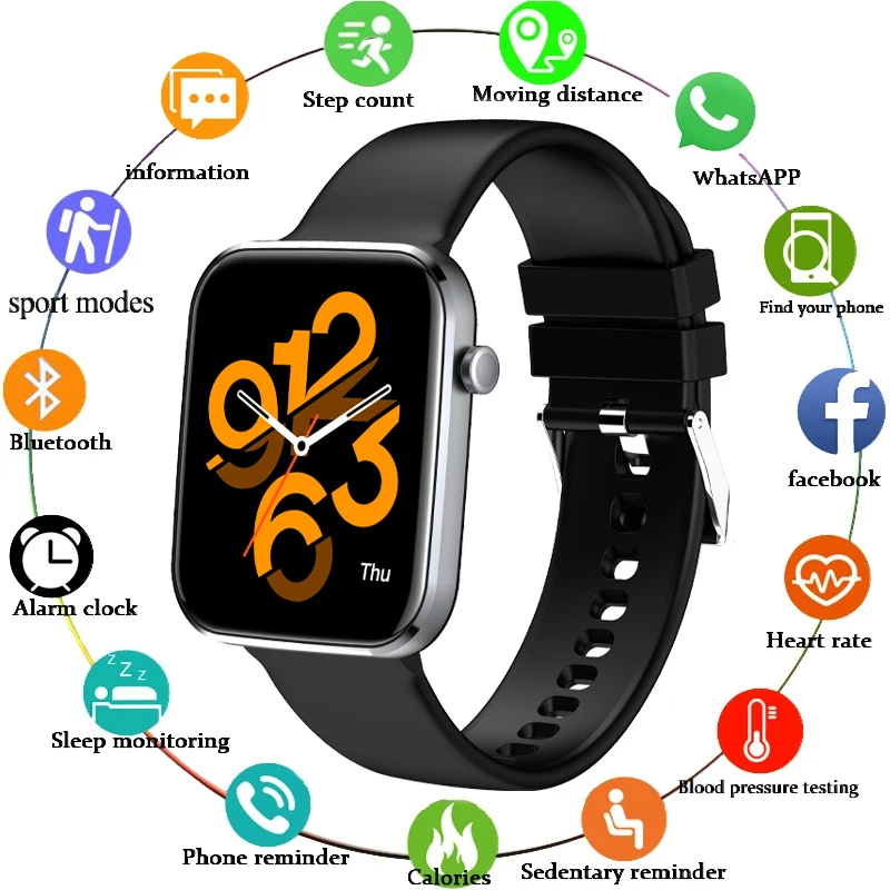 LIGE New 2021 Men Smart Watch Full Touch Screen Sport Fitness Watch IP67 Waterproof Bluetooth For Android ios Smart watch female