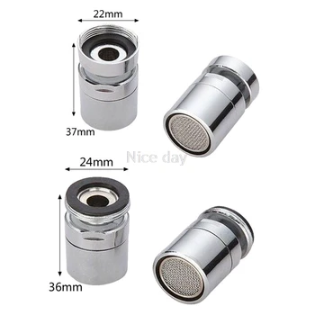 

Brass Water Saving Tap Faucet Aerator Sprayer Attachment with 360-Degree Swivel F16 20 Dropship