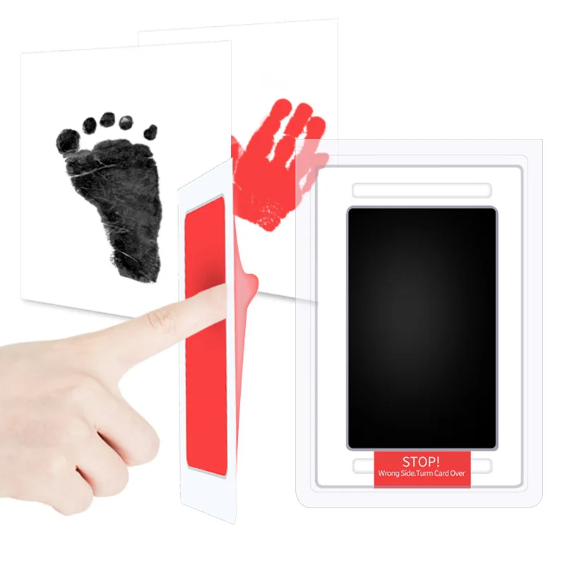 2 Pack Paw Print Kits Non Toxic Baby Handprint And Footprint Ink Pads 