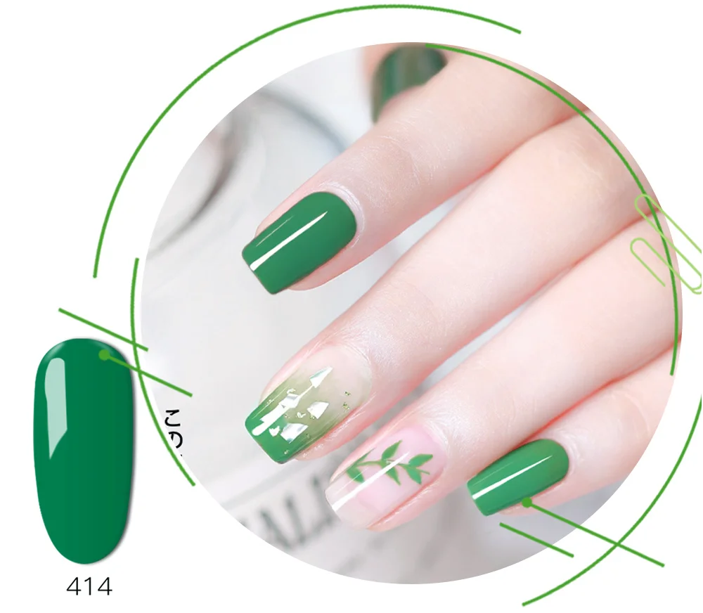Ibdgel, зеленый цвет, Гель-лак, UV Led, замачивается, лак для ногтей, гель, лак, Полный Пигмент, 12 зеленых цветов, s для маникюра