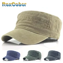 [RoxCober] Мужская кепка в стиле милитари, хлопковая кепка, Повседневная Бейсболка, Кепка от солнца, регулируемая LMFM-5010