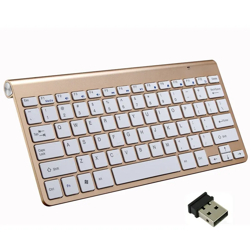 Miniteclado y ratón inalámbricos portátiles, conjunto combinado de 2,4G para Notebook, portátil, Mac, PC, TV inteligente, PS4 - Imagen 5