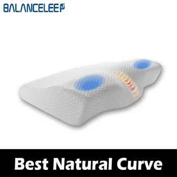 

BALANCELEEP Memory Foam Pillow for Sleeping Orthopedic Contour Pillow for Neck Pain Side Sleeper Relife Pressure Cervical Pillow