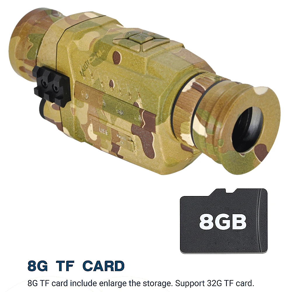 

Night Vision Monocular 5X Infrared Digital Camera Video 200m Range Scope for Outdoor Hunting Camping Used To Takes Photos New