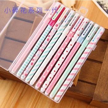 

10pcs/lot Color Gel Pen Cartoon Animal Starry Star Sweet Floral Pens 0.38mm Ballpoint Stationery Office School Supplies