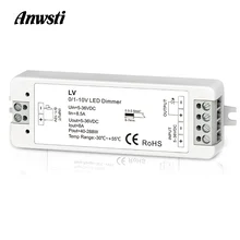 Mini 0/1-10 v cv conduziu o controlador de escurecimento 1 canal dc 5 v 12 v 24 v 36 v pwm tensão conatant saída 8a 288 w 1 canal 0-10 v dimmer lv