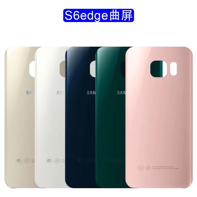 Для SAMSUNG Galaxy S6 Edge G925 G925F G925T задняя крышка для аккумулятора стекла Корпус чехол