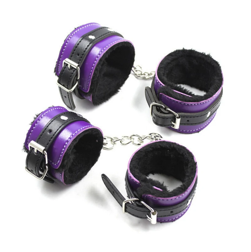 8 шт./компл. интимные фиксаторы кожаный набор для бондажа Фетиш плетка веревка