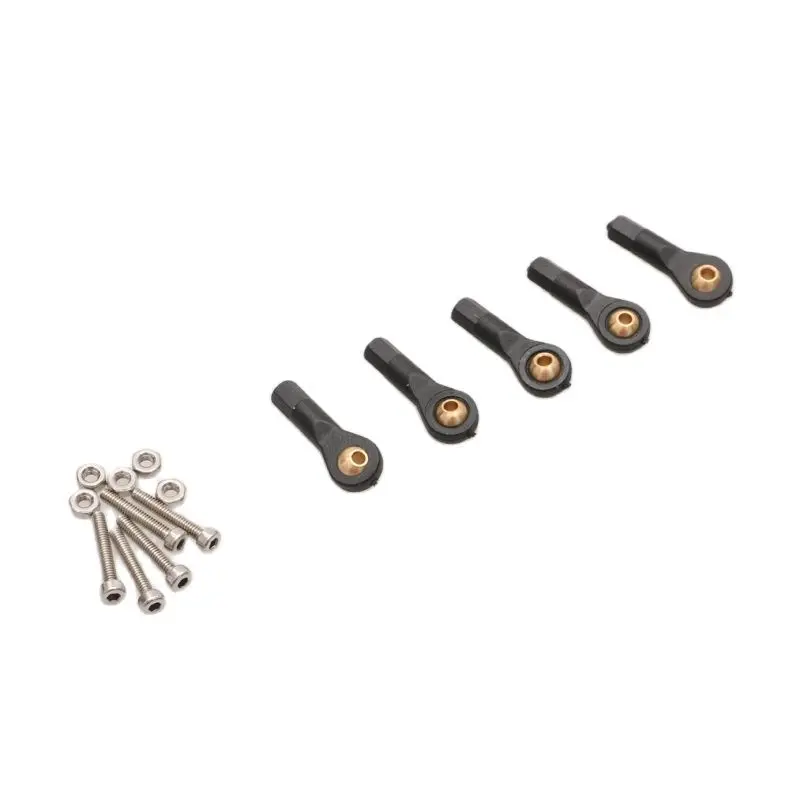 5Pcs M2/M3 Iron Metal Clevis Chuck Pull Rod Connector Coupler Screw Spare Pa P2 5Pcs M2/M3 Iron Metal Clevis Chuck Pull Rod Connector Coupler Screw Spare Pa P2