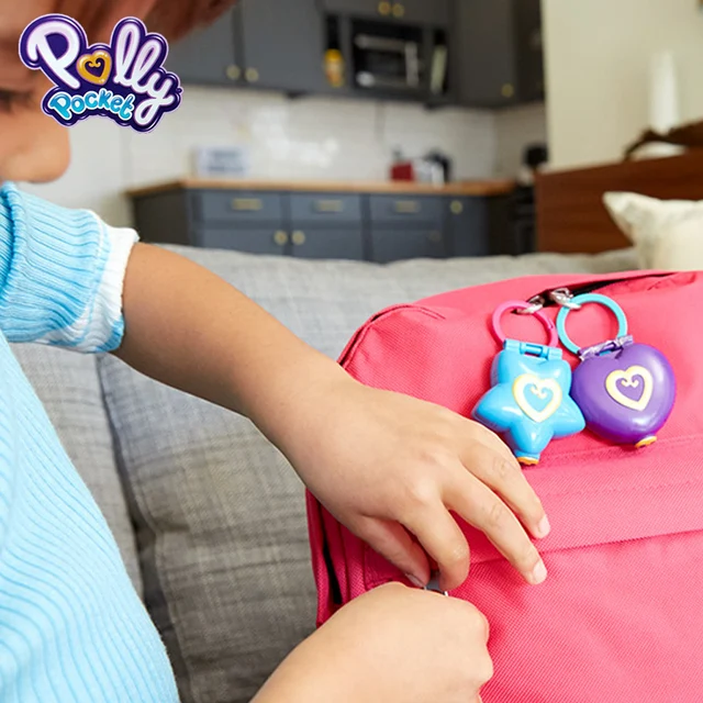 Original Mattel Polly Pocket World Mini Treasure Doll House Accessories Girl's toys Dolls Christmas Gifts Girls Home Toys 4