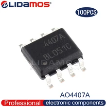1pcs/lot AO4407AL AO4407A AO4407 4407A 4407 SOP8 30V 12A P-Channel MOSFET in Stock 