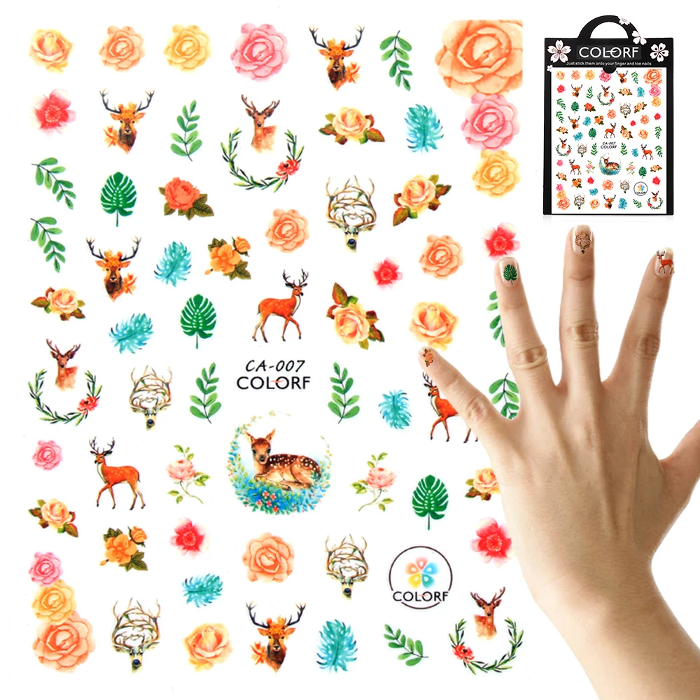 Стикеры 3D на ногти Nail Art Снеговик Женская мода украшение ногтей Рождественская наклейка "Снежинка" Рождество Дети DIY маникюр Советы