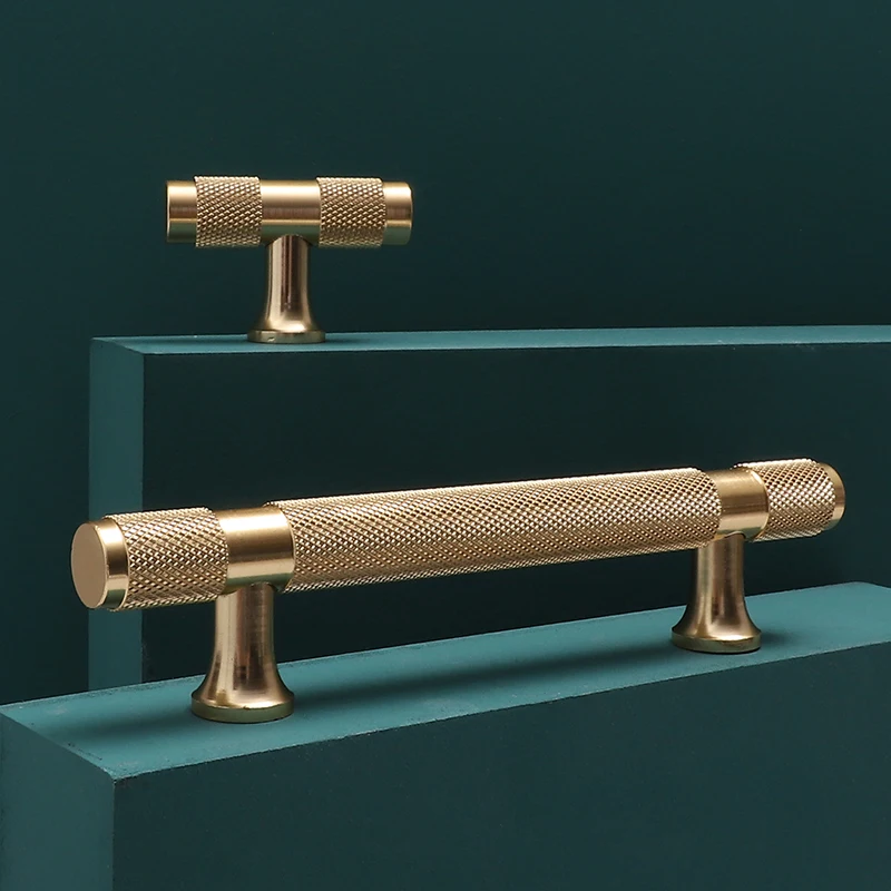 Metal Furniture Cabinet Drawer Handle Gold Black Luxury T Bar Cupboard Kitchen Wardrobe Dresser Door Pull Knob Handle Hardware Furniture Handles Kitchen Door Handles