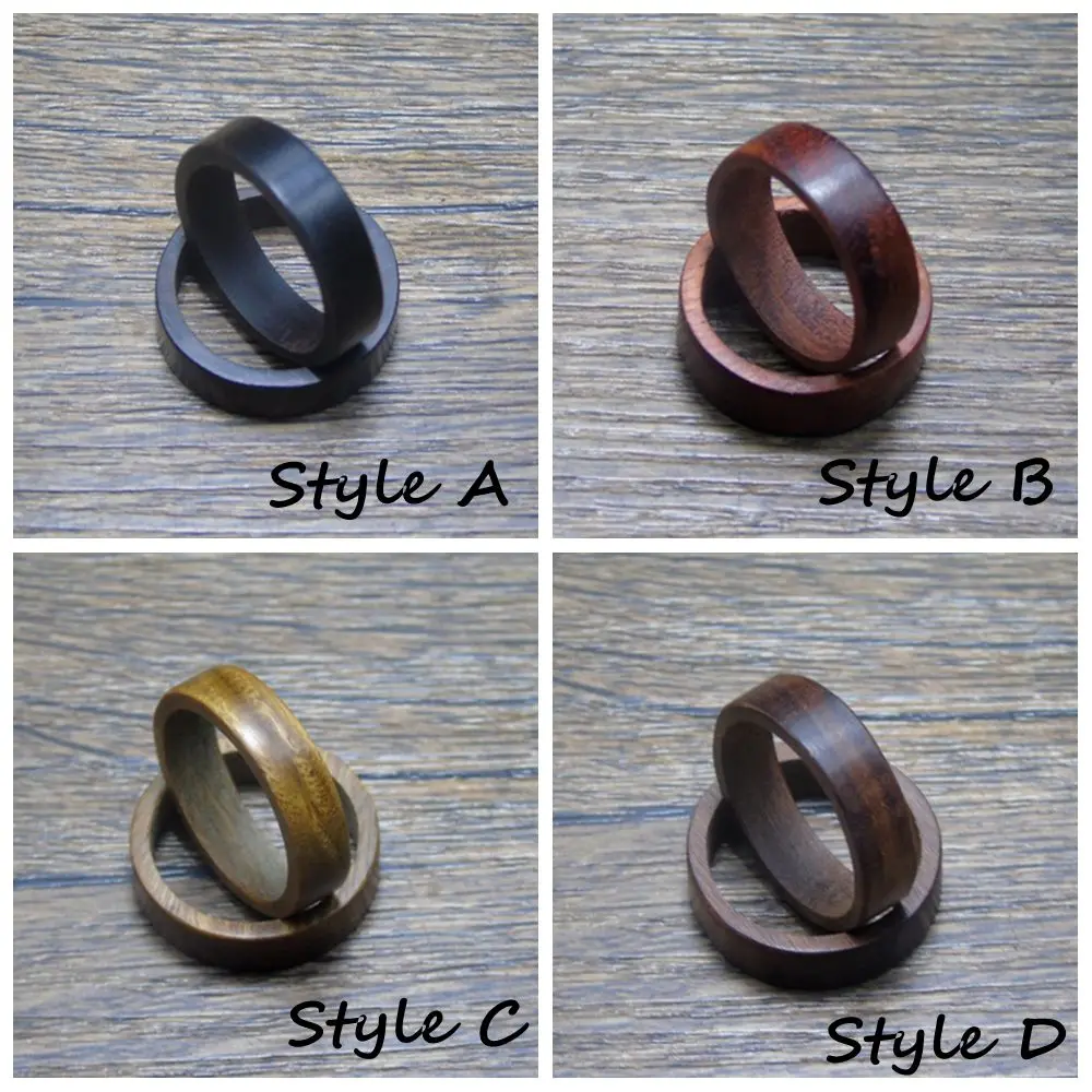 Natural Wood Rings for Men and Women