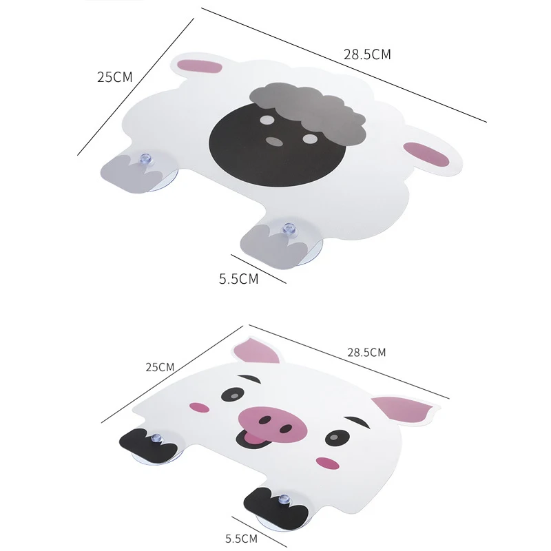 Sink Water Splash Guard with Suction Cup Cute Animals Water Stopper Kitchen Waterproof Screen Anti-water Board Baffle Plate kitchen splatter screen kitchen splash guard