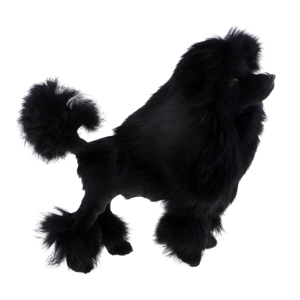 Simulation Poodle Dog Model Poodle Toy Figure Home Decoration Kids Gfit