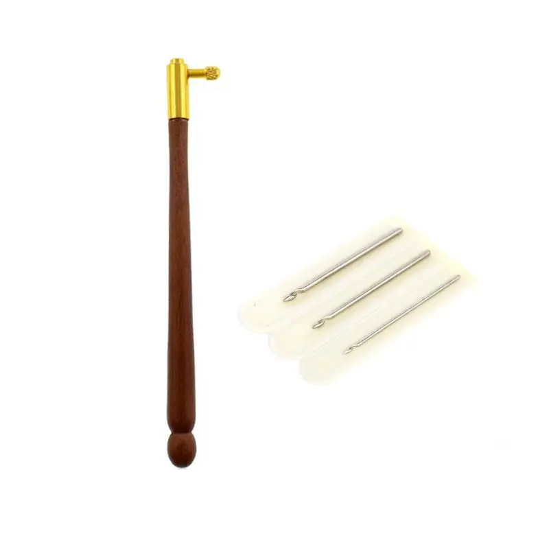 

2020 New Tambour Hook with 3 Needles 70 90 100 Embroidery Tools Sequins Bead Neddle Tool