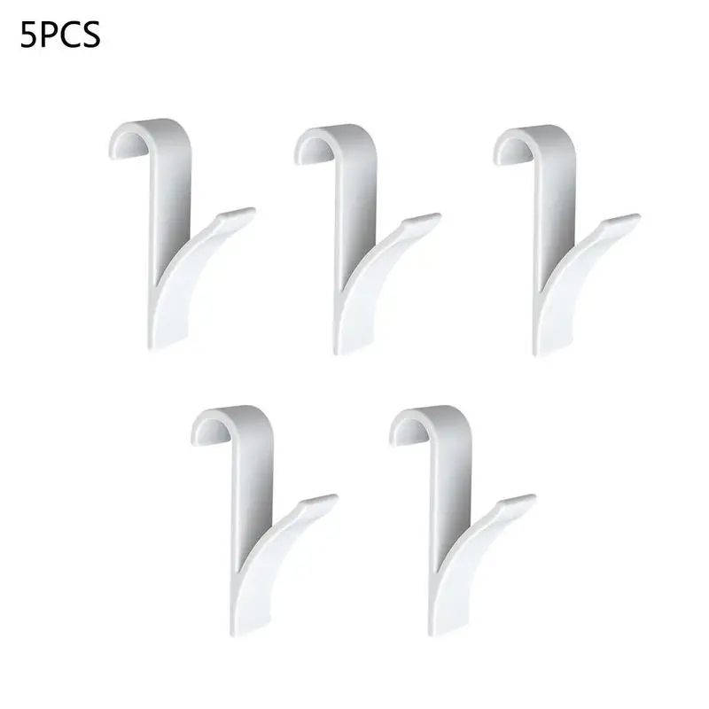 5pcs White/Transparent Multifunction Radiator Hook High Quality Plastic Bathroom Towel Unbrella Clothes Rack Decor | Дом и сад