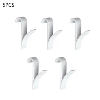 

5pcs White/Transparent Multifunction Radiator Hook High Quality Plastic Bathroom Hook Towel Unbrella Clothes Rack Decor
