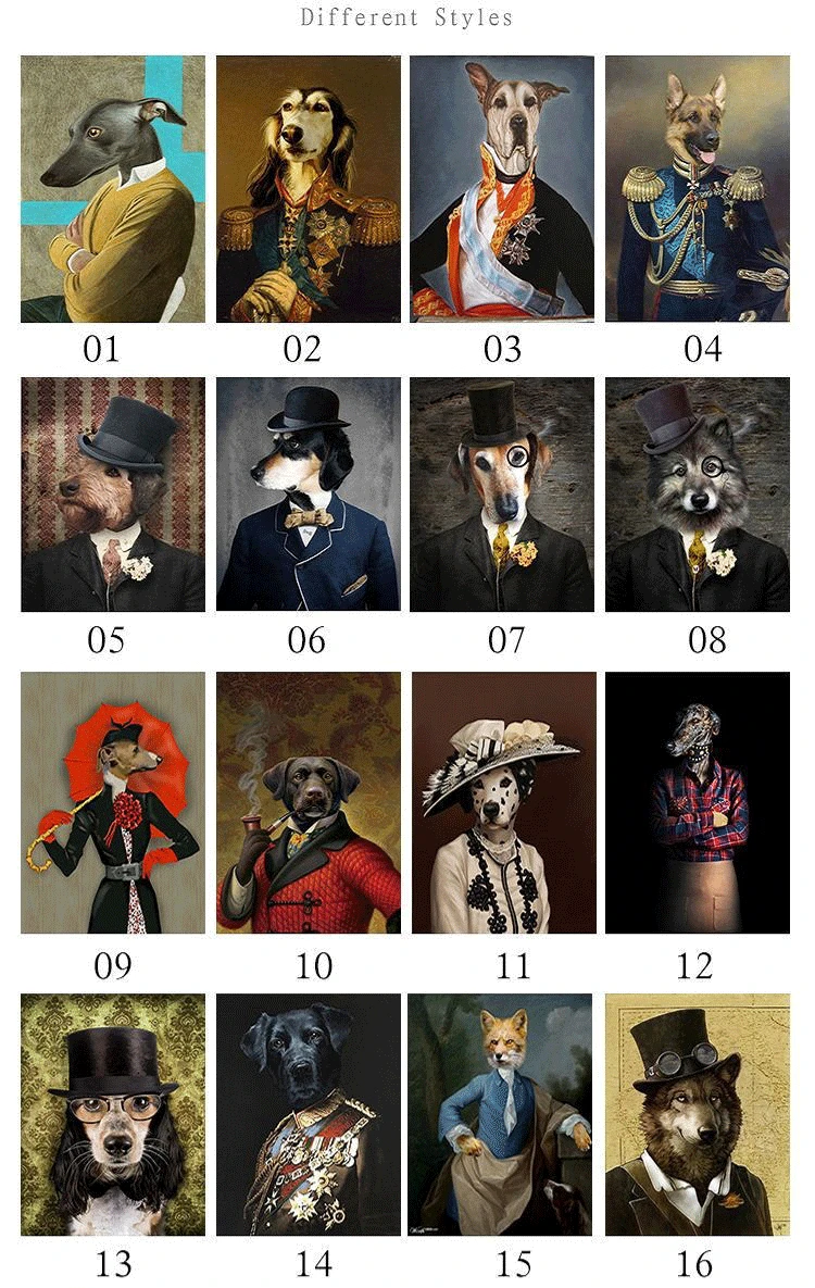 

Abstract Animals Gentleman Nordic Poster Wall Pictures For Living Room Posters Posters Wall Art Canvas Painting Picture Unframed