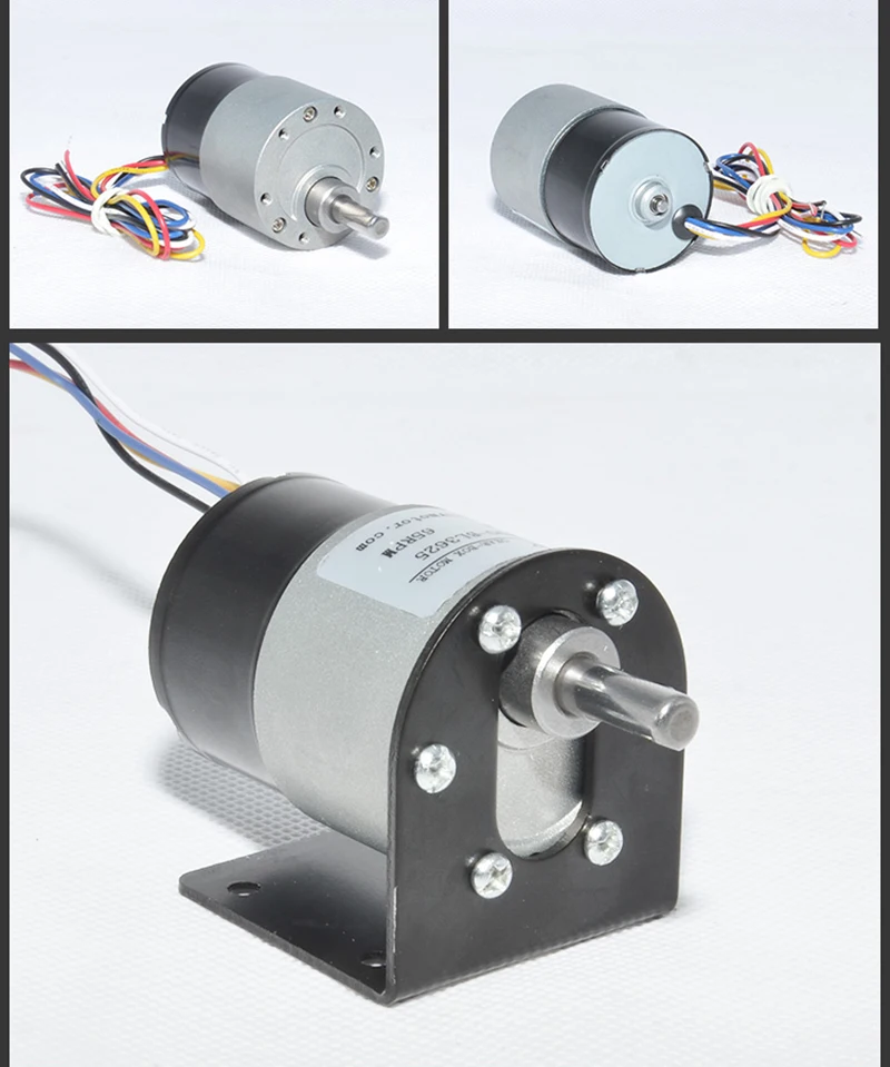 37 DC щетка с меньшим контролем скорости торможения двигателя микро 12v2v медленная скорость высокоскоростной кронштейн