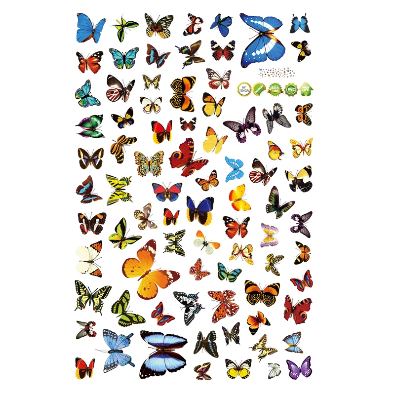 81pcs butterfly