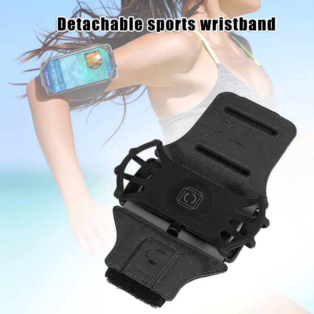 

360 Rotatable Detachable Armband Cell Phone Holder for Outdoor Sports Fitness Running SGA998
