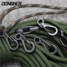 10 шт./лот открытый мини-алюминиевого сплава повесить пряжки выживания EDC Шестерни карабин Брелок Клип оттяжку брелок путешествия Инструменты