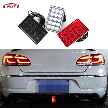 

Car Rear Diffuser Spoiler Lip LED Brake Lights Red White Black Rear Bumper Lip Pilot Lamp For BMW For Benz For VW Universal Car