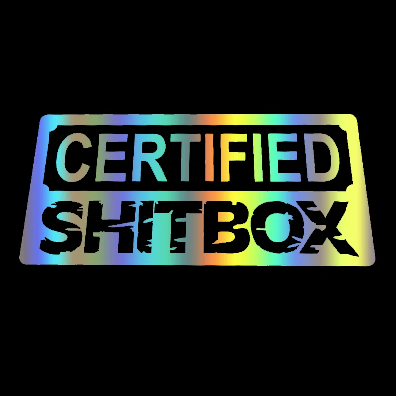 

DS28 Cool Modified Cars Certified Shitbox 4x4 Stickers Vinyl Die Cut Decal For Hoon Motorcycle Rear Window Bumper