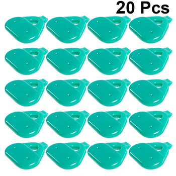 

20Pcs Gardening Pillar Support Accessories DIY Accessories Sunshade Mesh Buckle (Green)