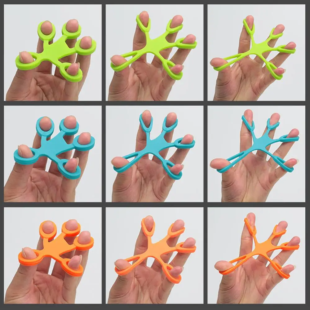 3 цвета Пальчиковый эспандер тугой тренажер Сопротивление полоса силиконовая рукоять носилки для запястья тренажер для пальцев упражнения