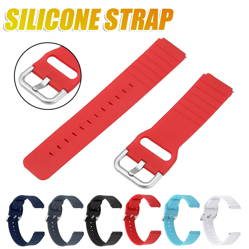 

Fashion Silicone Watchbands For Xiaomi Haylou Solar Sport Bracelet Strap Trend Casual Adjustable Band Replacement Strap 19 mm
