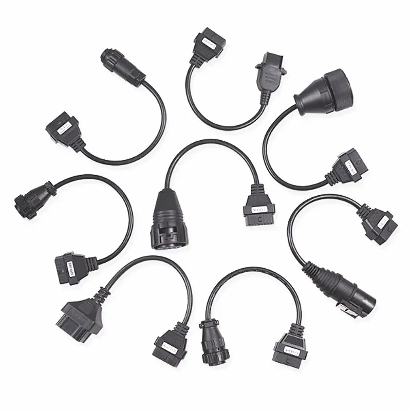 Высокое качество 8 шт. кабели для грузовиков TCD CDP Pro OBD2 грузовики диагностический инструмент соединительный кабель 8 шт. кабели для грузовиков