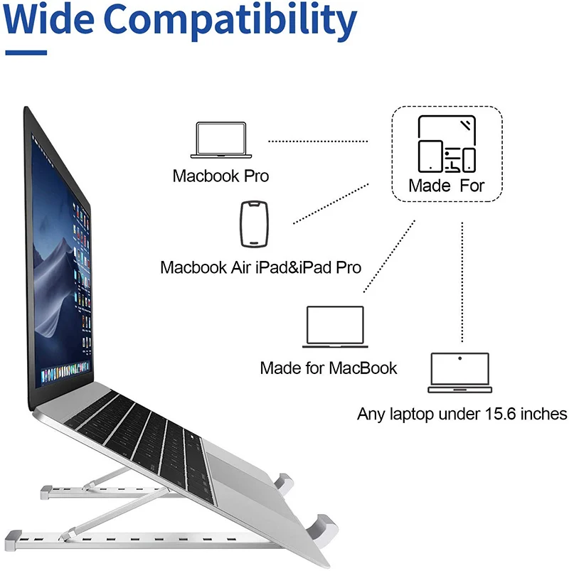 Laptop Tablets StandAdjustable Portable Holder for Desk for Ipad MacBook Air Pro Dell Lenovo HP ASU