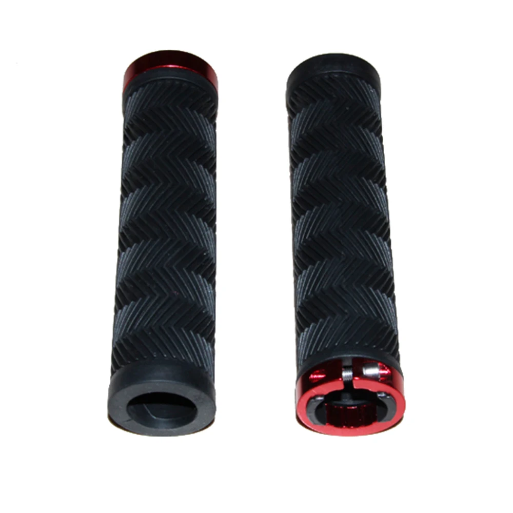1pair Bicycle Handlebar Grips MTB Road Bike Handle Bar End Anti-Slip Rubber Mountain Bike Soft Lock On Handlebar Cover BC0212 (3)