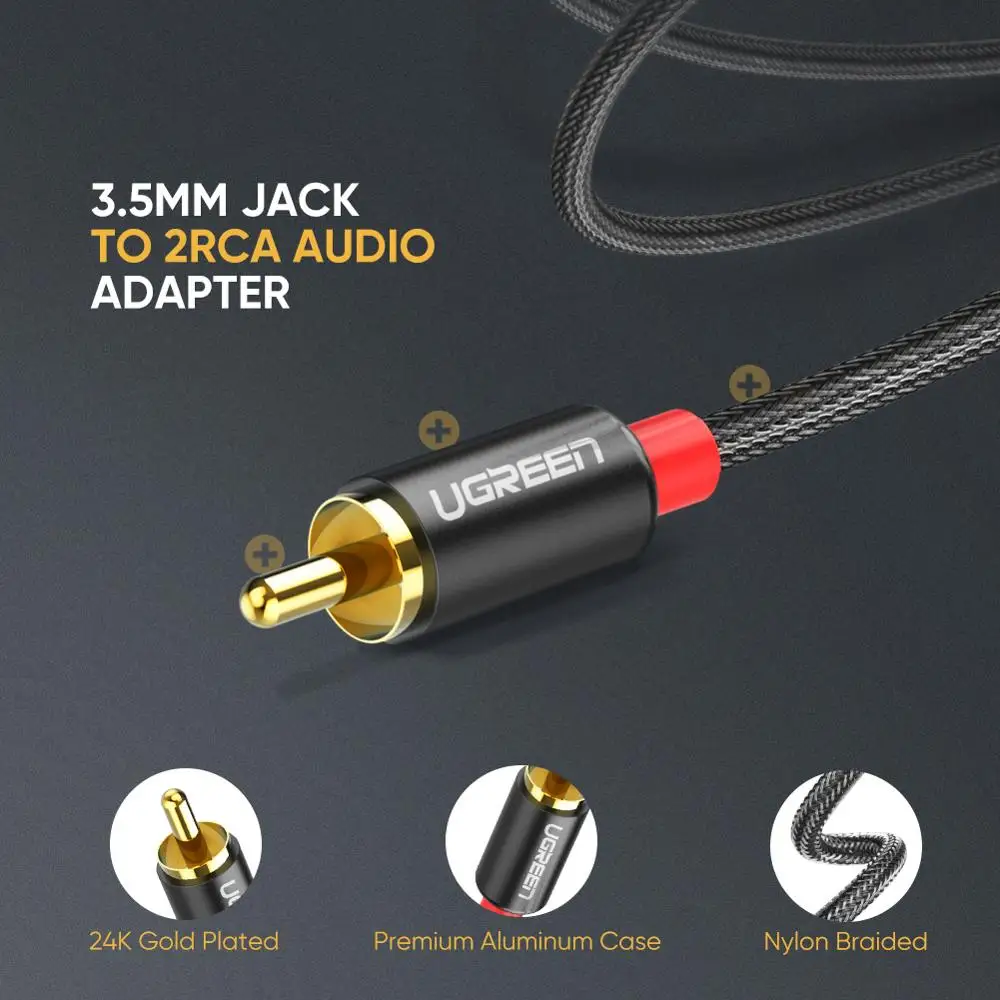 UGREEN Câble RCA Jack Audio Stéréo Cordon Jack 3…