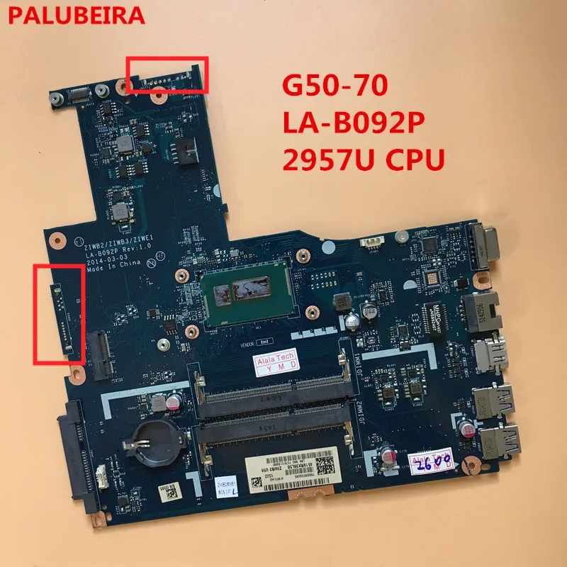 Флуоресцентная материнская плата для ноутбука Lenovo модель ZIWB2/ZIWB3/ZIWE1 рабочий