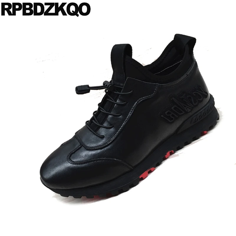 stylish black trainers