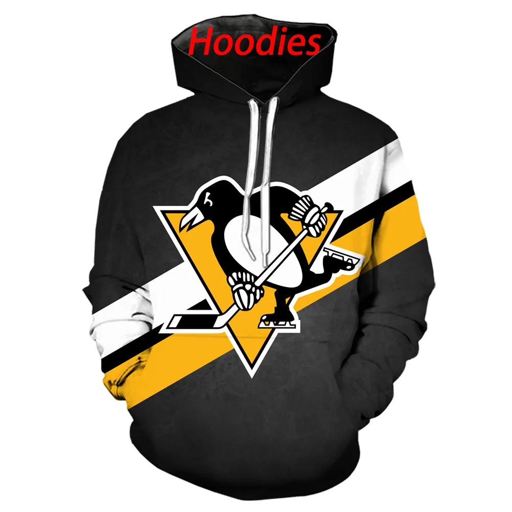 Pittsbs penguins толстовки с капюшоном 3d принтом/футболки/свитшоты/брюки/рубашки поло