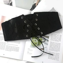 All-match Lace Waistband For Ladies Solid Color Simple All-match High Elastic Waistband Decorative Lace Ruffled Waistband