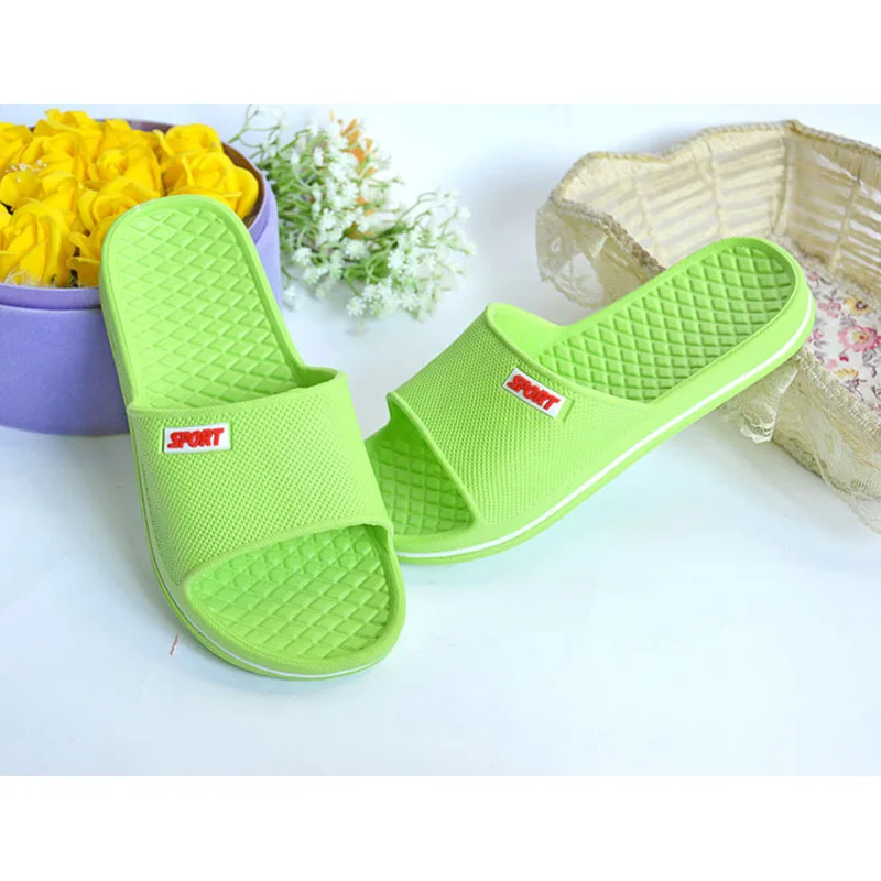 New EVA Household Slippers Men's Indoor Flip Flops Lovers' Anti Slip Thick Bottom Slippers Summer Women Home Flat Shoes WSL1000 5