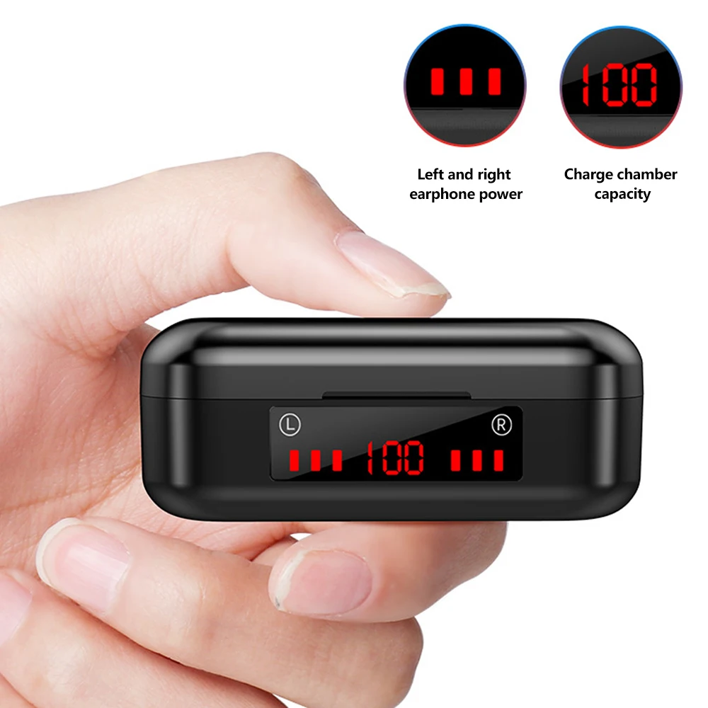 TWS Wireless Headphones Bluetooth 5 0 Earphone Touch Control 9D Bass Stereo Waterproof Earbuds Headset With Mic Charging Case