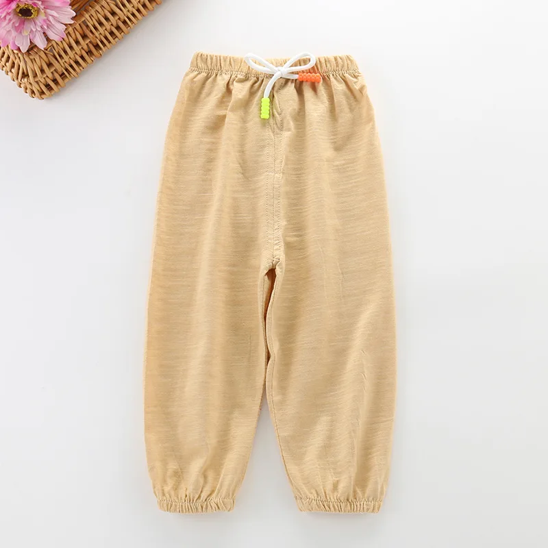 Girls Pants Boys Pants Kids Pants Girls Trousers Bamboo Joint Cotton Bloomers Pants for Boys Girls Harem Pants Spring and Summer Solid Color Trousers Kids Clothes 1-5 Y