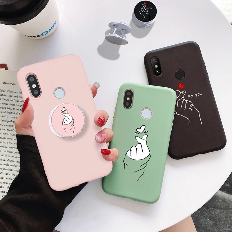 Силиконовый чехол с ремешком на запястье для Xiaomi Redmi Note 9 8 7 6 Pro 9S 9A 8T 8A 7A 6A 5A Plus Mi 10 lite