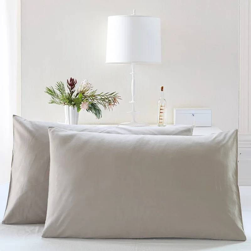 2 Pieces Cotton Pillowcases - Solid Colors